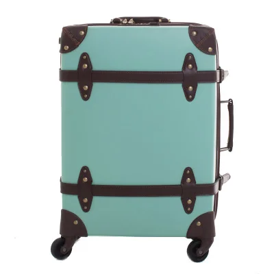 KAWEIDA винтажный чемодан на колесиках кожаная сумка Вертушка для женщин ретро