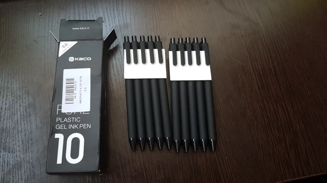 10 шт./лот, Xiao mi KACO, 0,5 мм, Xiaomi mi, ручка для подписи, Gal, чернила для гладкого письма, для подписи, черная, не заправляемая, авторучка, шариковая ручка