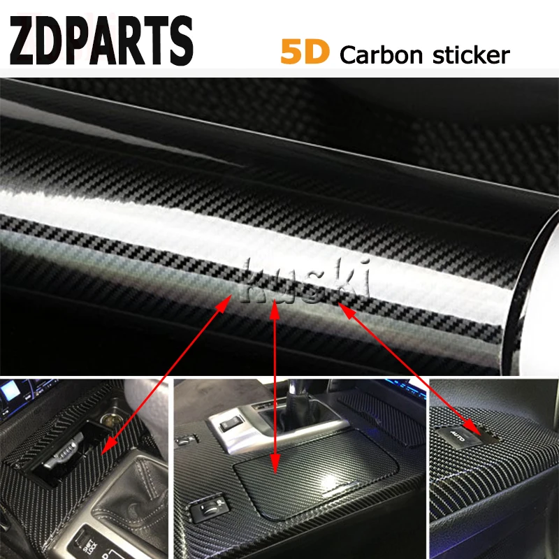 ZDPARTS 200*1520 мм Автомобильный Стайлинг 5D углеродное волокно Виниловая наклейка для