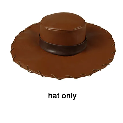 Hat only История игрушек Вуди Косплей Костюм Хэллоуин косплей костюм Ковбой маскарадный костюм Вуди костюм на заказ - Цвет: Hat only