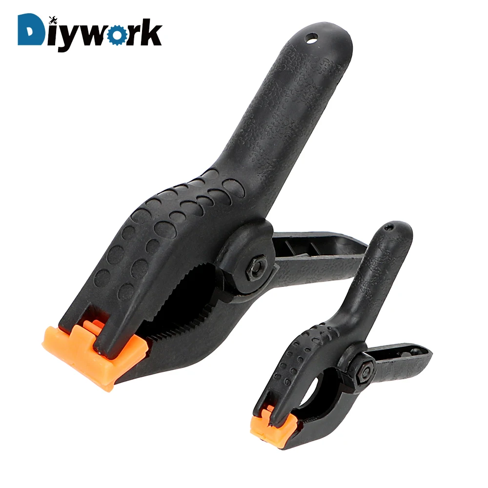 DIYWORK " 4" пластиковый шарнирный зажим для работы по дереву пружинный зажим A-shape для фотостудии зажим для фона тяжелые DIY ручные инструменты