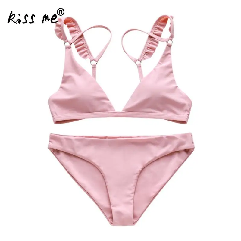 Сексуальный купальник из двух частей для женщин девочек милый купальный костюм