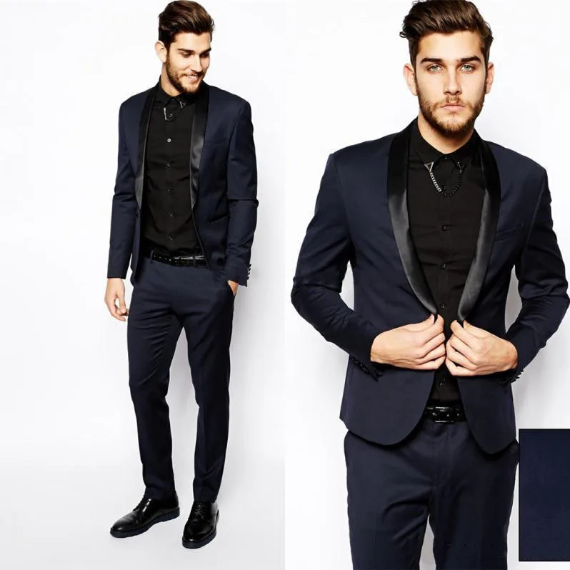 

Best Men Formal Dress Suits Fashion black navy Business Suit men wedding suits mens tuxedos Style Mens Prom Tuxedo coat+pants