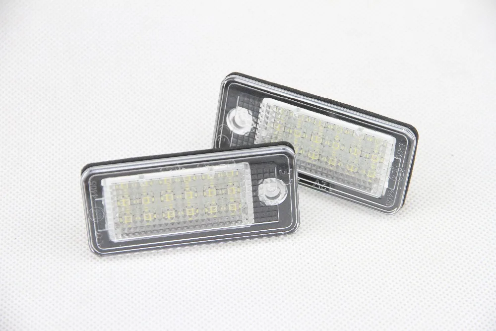 3528SMD 12V Светодиодный светильник автомобиль pats номерной знак лампы для Audi A6/C6(4F)/S6/A8/S8 D3(4E