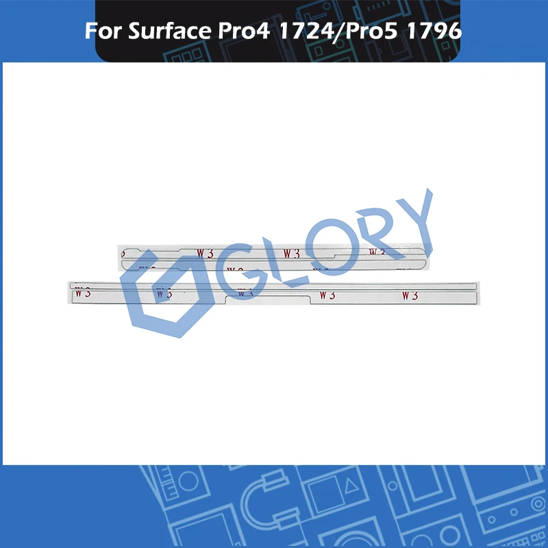 

10 компл./лот наклейка на ЖК-экран Комплект для поверхности Pro4 1724 Pro5 1796 Pro3 1631 Экран дисплея лента клейкая Полоса Бумага набор