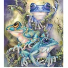 Алмазная 5D картина мультяшная лягушка, полноразмернаякруглая мозаика с бусинами, для творчества, украшения дома, подарочное искусство