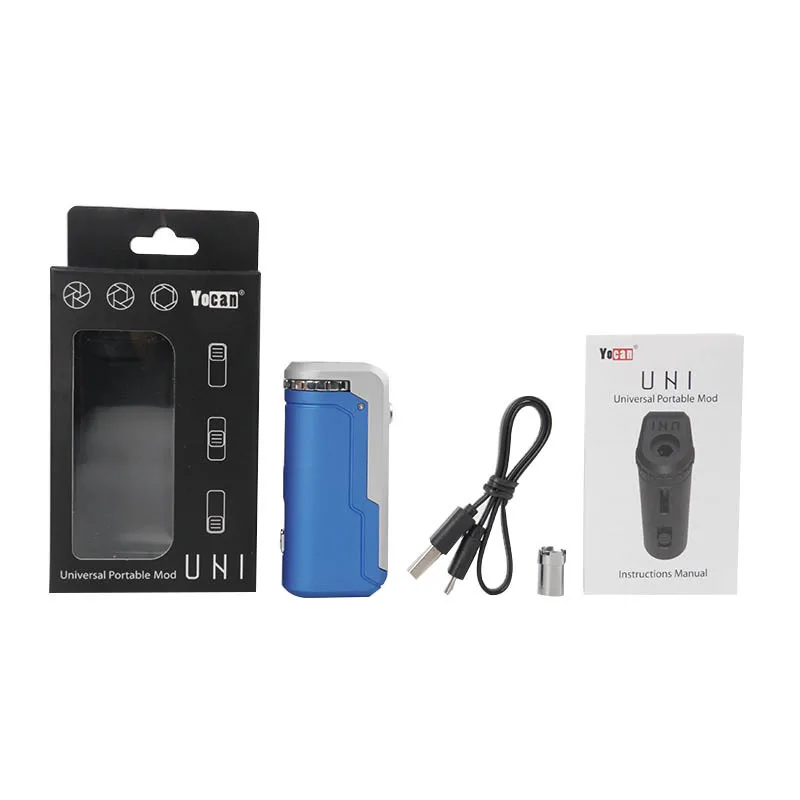 Оригинал Yocan UNI Box Mod 650 мАч разогрева переменное напряжение VV батарея для 510 поток