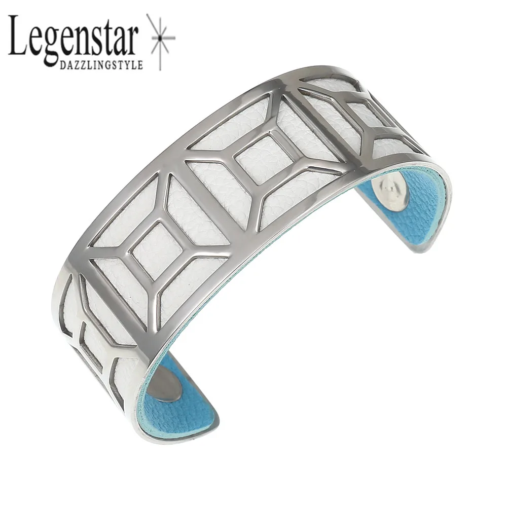 Legenstar браслеты на запястье из нержавеющей стали и двухсторонний кожаный браслет