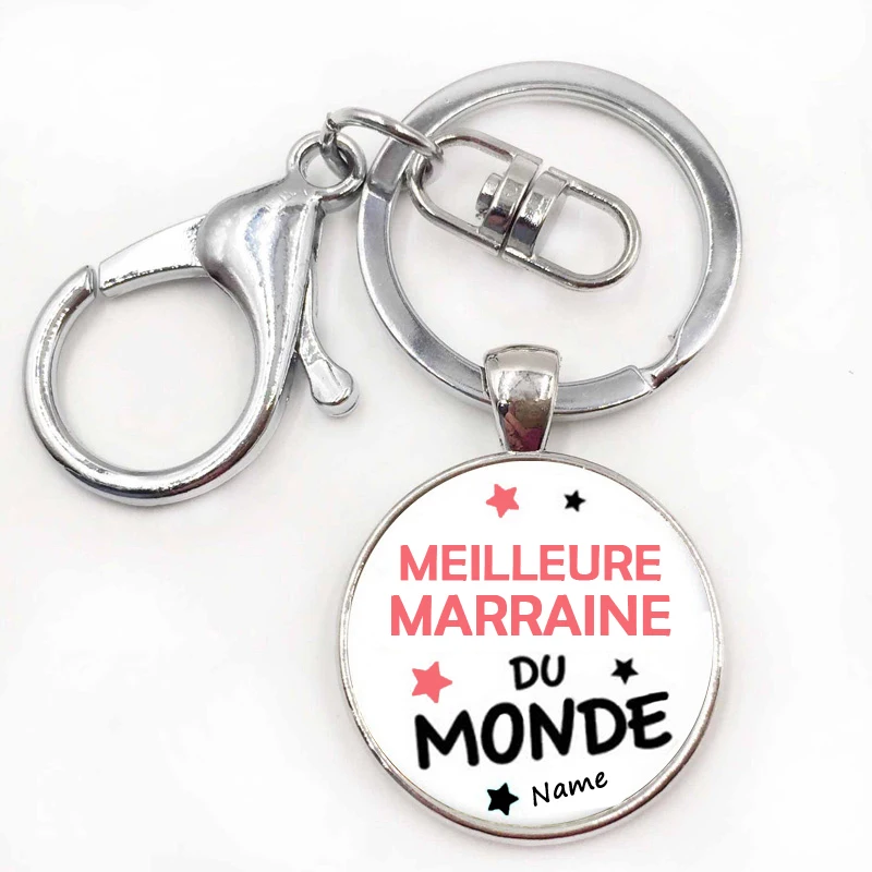 Модный художественный стеклянный брелок с кабошоном лучший украшение