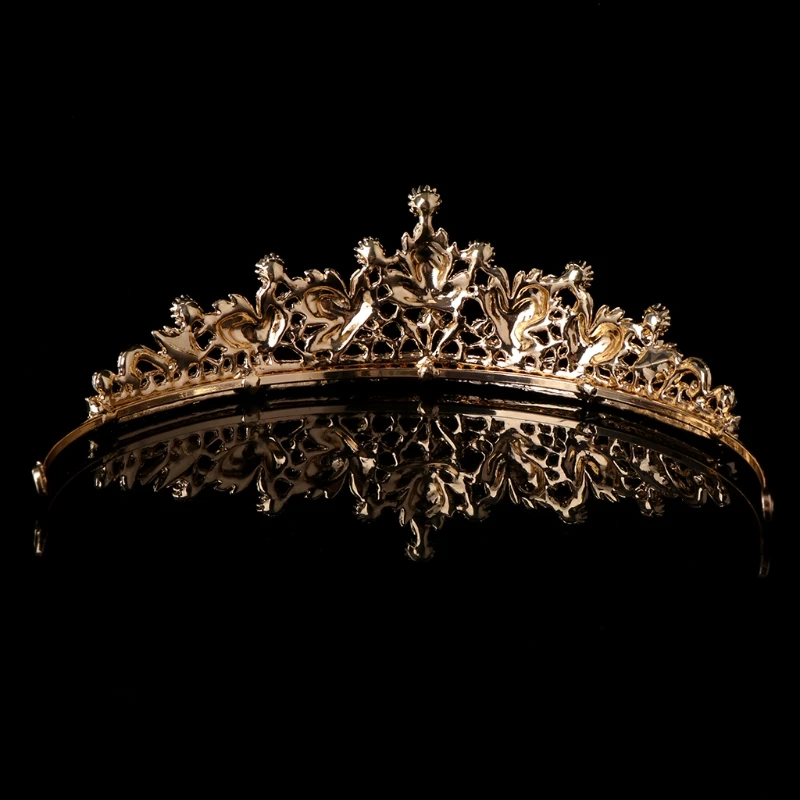JAVRICK Elegant Bride Crown Luxury Vintage Headwear Women Jewelry Wedding Princess Bridal Hair Accessories Tiara Jewelry