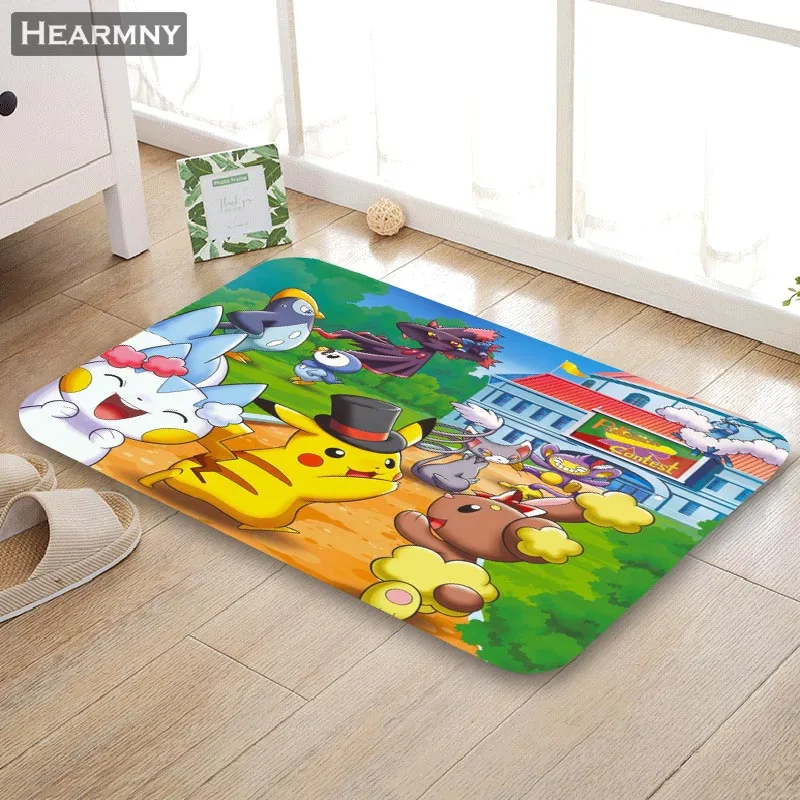 HEARMNY Новое поступление коврик Pokemon Аниме Коврик для дома машина сделанный Противоскользящий Коврик Гостиная/Прихожая ванна коврик для детей подарок