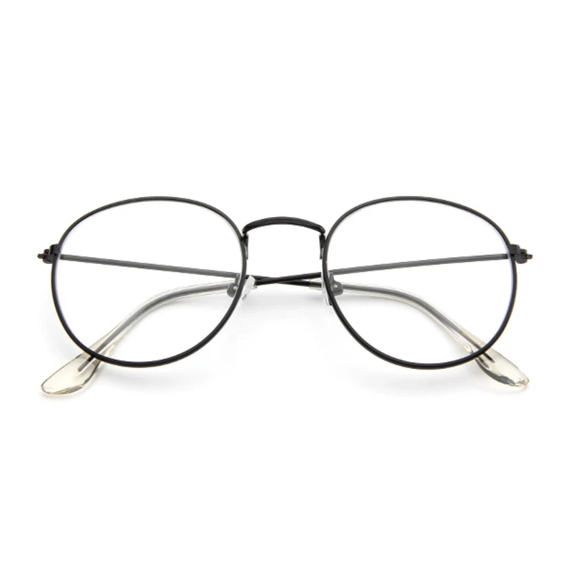 Очки женские в металлической оправе с прозрачными линзами|Женские