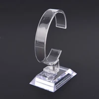 10 cm plastic wrist watch display rack holder sale show case stand tool clear jewelry packaging total height watch display stand