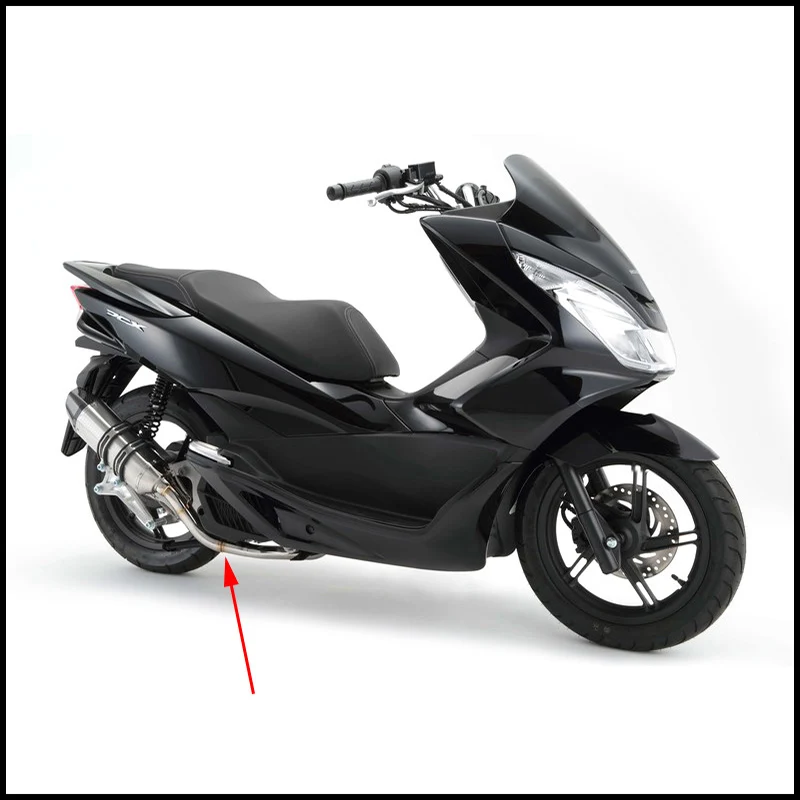 PCX 125 150 выхлопная система трубы заголовок передней соединительной трубы глушитель выхлопной трубы для Honda pcx 125 150 скольжения 2011