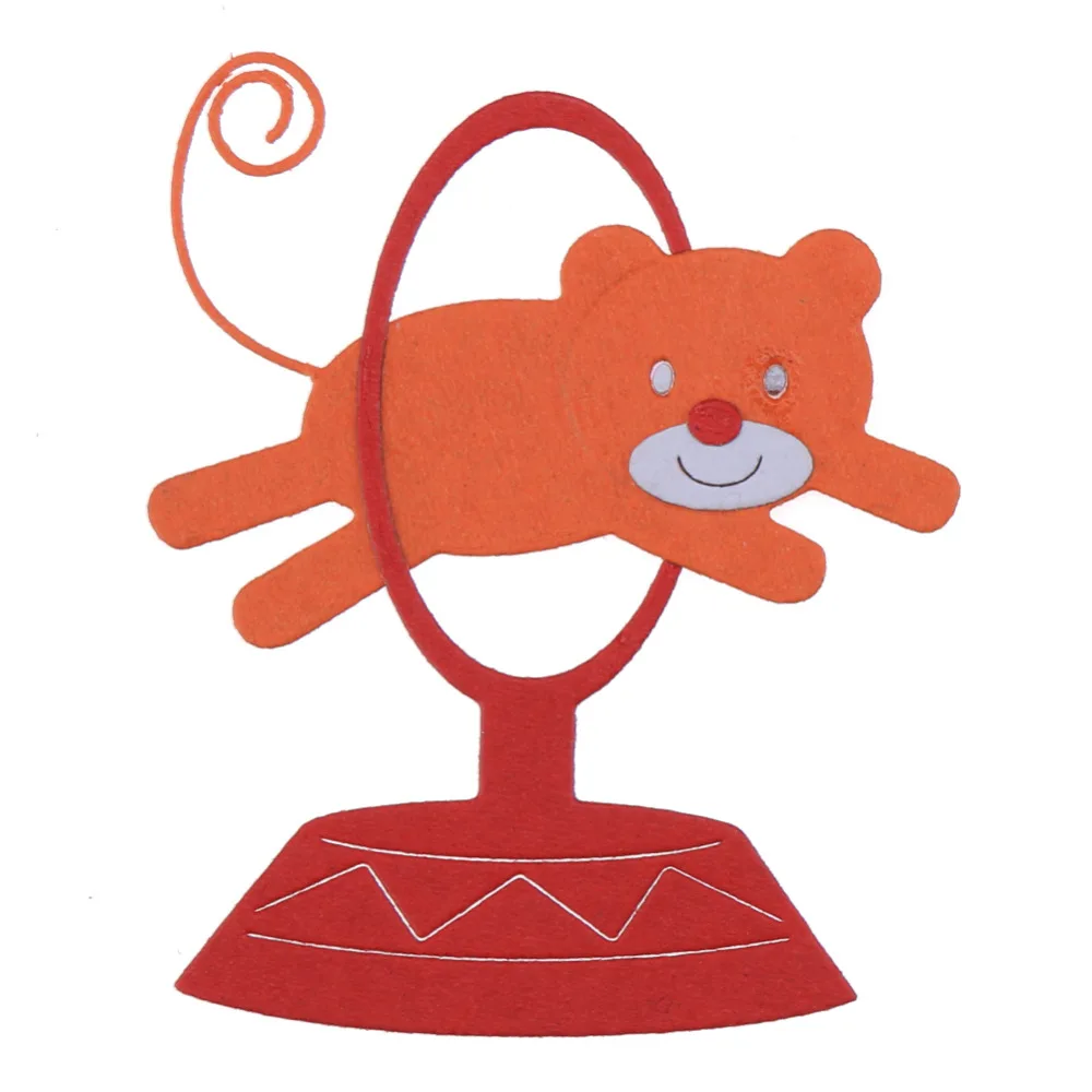 3 шт./компл. милые цирковые тигровые металлические режущие трафареты для DIY