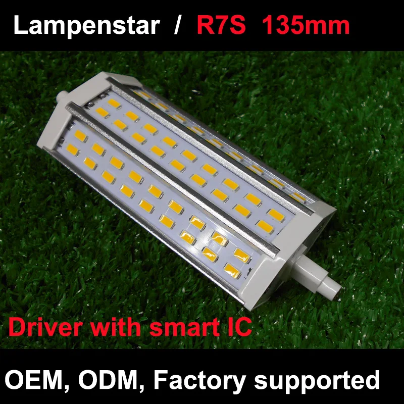 R7S Светодиодная лампа 135 мм SMD5730 10 Вт 15 25 30 кукурузная прожектор Галогенная замена