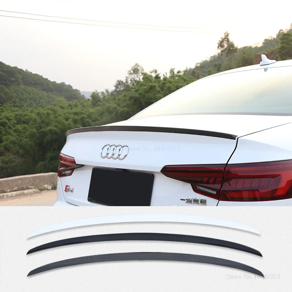 AITWATT для Audi A4 A4L B9 спойлер из углеволокна ABS пластиковый Неокрашенный Грунтовка Цвет задний багажник спойлер антикрыло на крышу