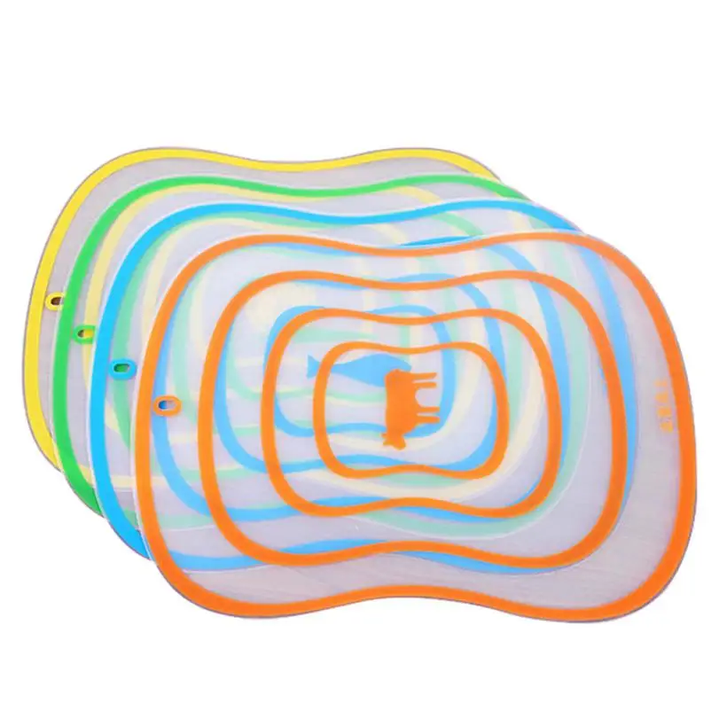 1pc random color 1 шт. пластиковая разделочная доска нескользящая матовая кухонная разделочная доска инструменты для овощей и мяса кухонные принадлежности разделочная доска - Цвет: 1pc random color