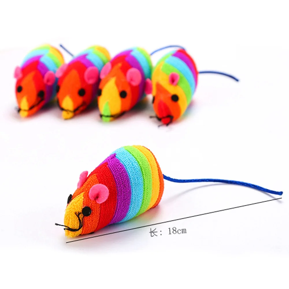 Игрушки для кошек в форме мыши флисовые интерактивные плюшевые шипы чистки зубов