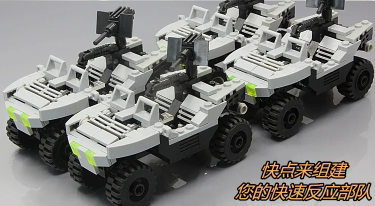 MOC СБ ООН LRV M12 автомобиля полиции SWAT Counter Strike Сокол коммандос морской РПГ Battlefield