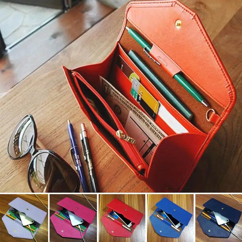 Новинка Carteras Mujer кожаный кошелек для кредитных карт дизайнерские сумки для мобильных телефонов Обложка для паспорта Чековая книжка, кошелек