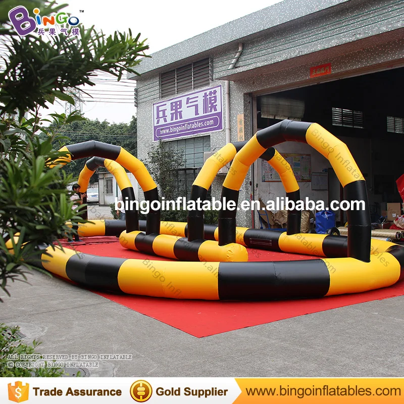 Бесплатная доставка 10*6 м картинг трек надувной гоночный Фотокарта|track track|tracks for