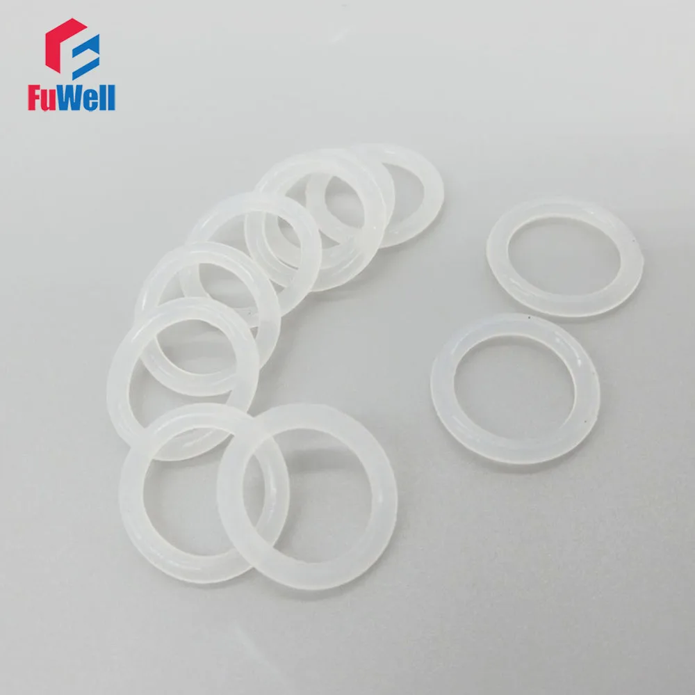 

3.5mm Thickness White Silicon O-rings Seals Food Grade 82/85/90/92/95/100/105/110/115/120mm OD Rubber O Rings Gasket Washer