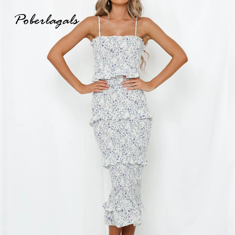 Женское винтажное длинное плиссированное платье шифоновое пляжное в стиле ретро