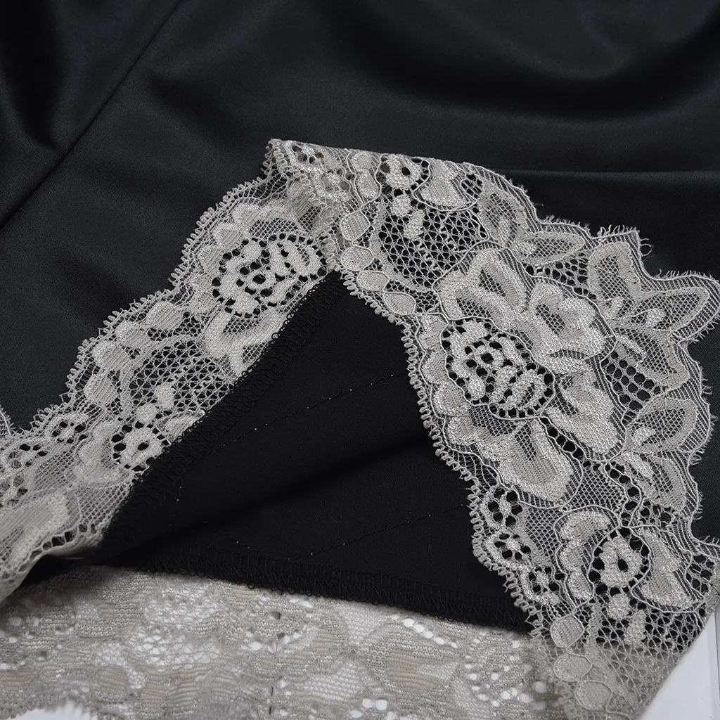 Женский пижамный комплект белая кружевная Пижама с треугольным вырезом