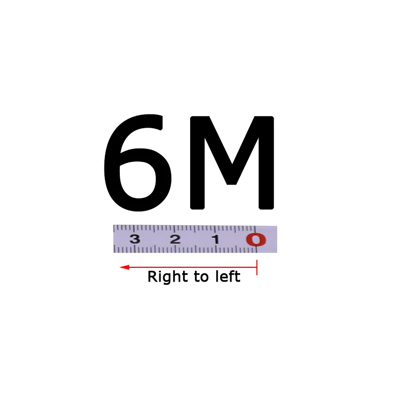 6M-RTL Самоклеящаяся измерительная лента Метрическая 0,9 м-10 м Торцовочная измерительная лента стальная линейка для Т-образной дорожки станок пила стол Деревообрабатывающие инструменты - Цвет: 6M-RTL