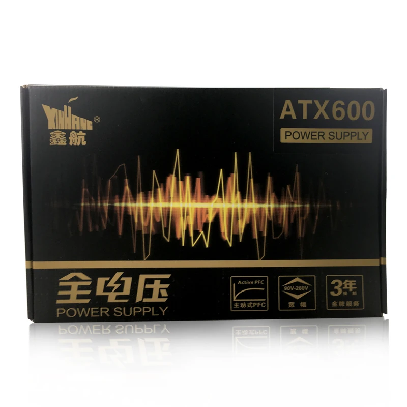 XINGHANG 600 Вт ПК блок питания игровой ТИХИЙ 120 мм вентилятор 20/24pin 12 В ATX компьютерный блок питания BTC 600 Вт игровой блок питания переменного тока