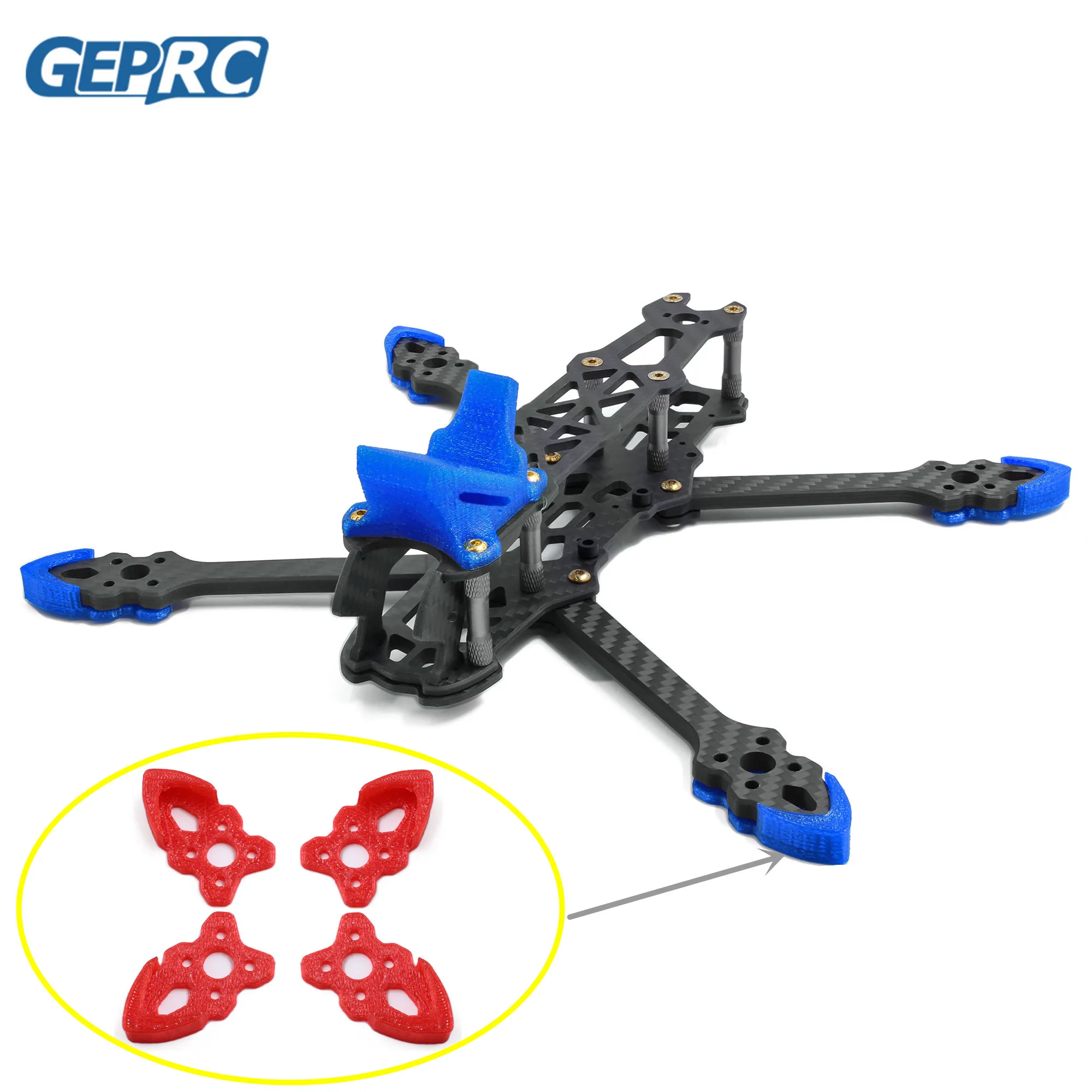 4 шт. сиденье для защиты от двигателя из ТПУ защитное крепление квадрокоптера GEPRC