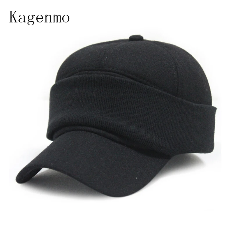 Kagenmo Winter warm Baseball cap ear protection caps face protectors male hat female cotton hats 10pcs