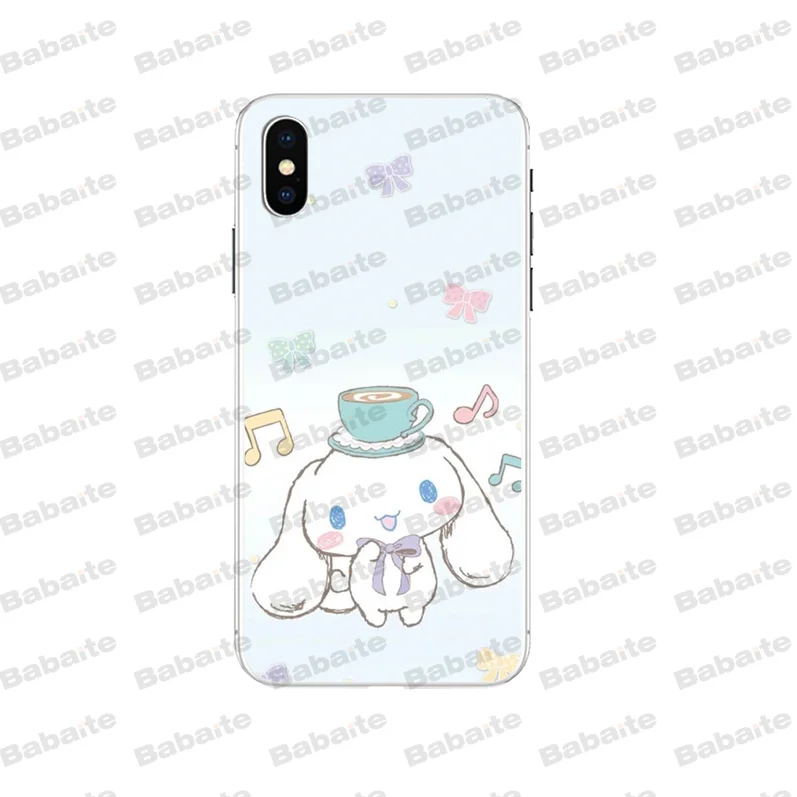 2 Babaite cinnamoroll Модный чехол для телефона с принтом, аксессуары для Apple iPhone 8 7 6 6S Plus X XS max 5 5S SE XR - Цвет: 2