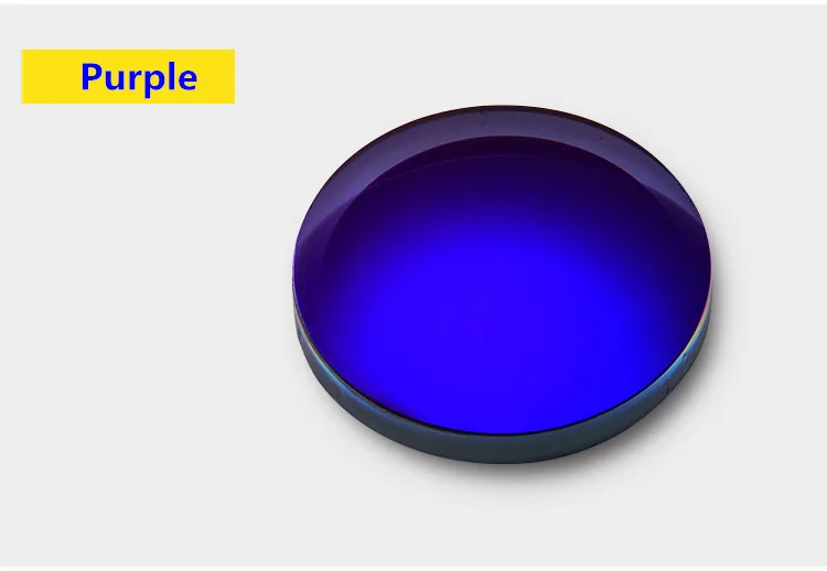 Purple 1,61 ультра тонкие поляризованные линзы Красочные Светоотражающие близорукие линзы очки, защищающие от УФ-излучения Линзы Близоруких градусов на заказ - Цвет линз: Purple