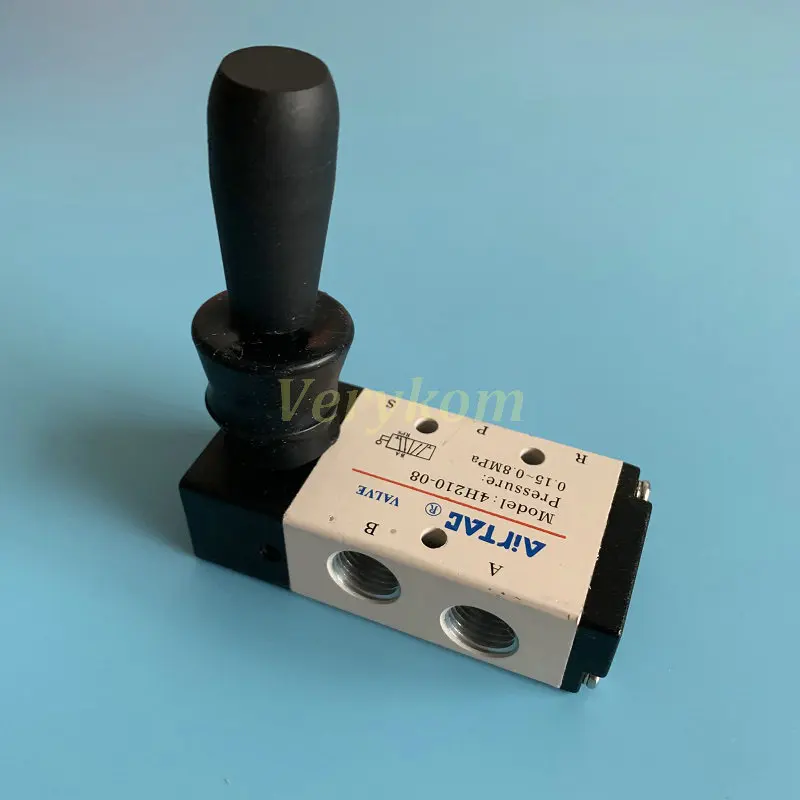 5 ходовой пневматический ручной клапан с пневматическим управлением Verykom 4H210 08