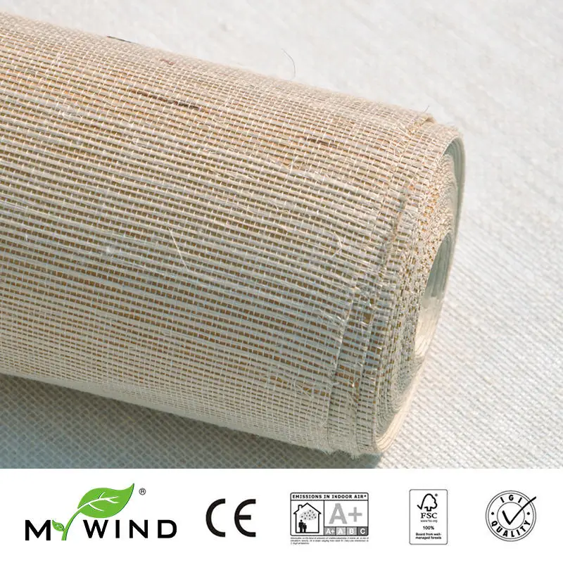 Коллекция 2019 года обои MY WIND Grasscloth 3D из сизаля европейские винтажные декоративные