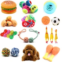 fashion rubber squeak toys for dog screaming chicken chew bone slipper squeaky ball dog toys chew tooth grinding training toy