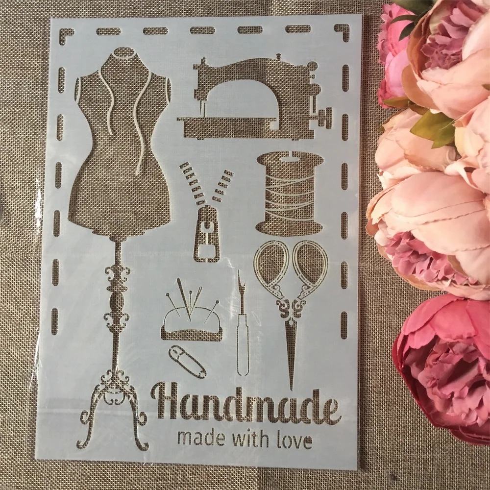 

1Pcs A4 Sewing Tool Handmade DIY Layering Stencils Wall Painting Scrapbook Coloring Embossing Album Decorative Card Template