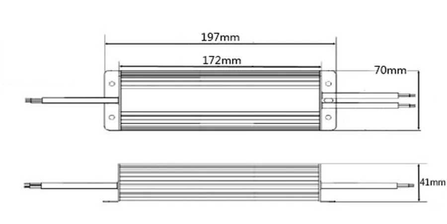 DC 12 V 100 W IP67 Водонепроницаемый светодиодный драйвер AC100 260V переменного тока в