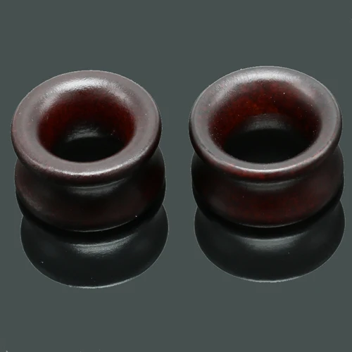 hollow brown Новое поступление деревянные беруши Измерительные сережки женские мужские панковские тоннели расширители для пирсинга ювелирные изделия для тела 1 пара - Окраска металла: hollow brown