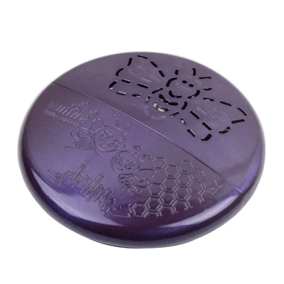 Round purple Пожарная собака Гладкий маленький мини размер портативный многоразовые металлические карманные перчатки грелка для рук для охотника, охоты, футбола, зимнего катания на лыжах - Цвет: Round purple
