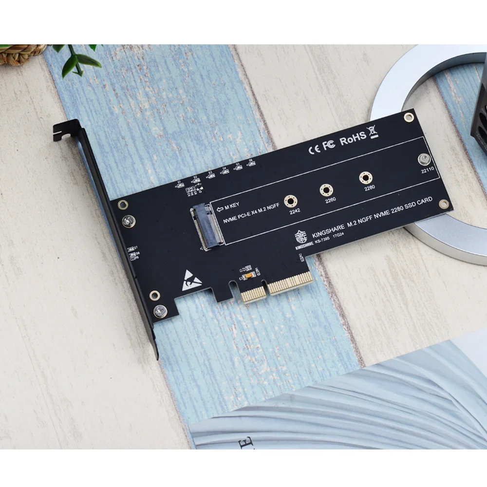 KINGSHARE ssd m2 NVMe SSD PCIe 3 0x4 адаптер карт расширения pcie M2 riser card KS NVX403|Платы расширения| |