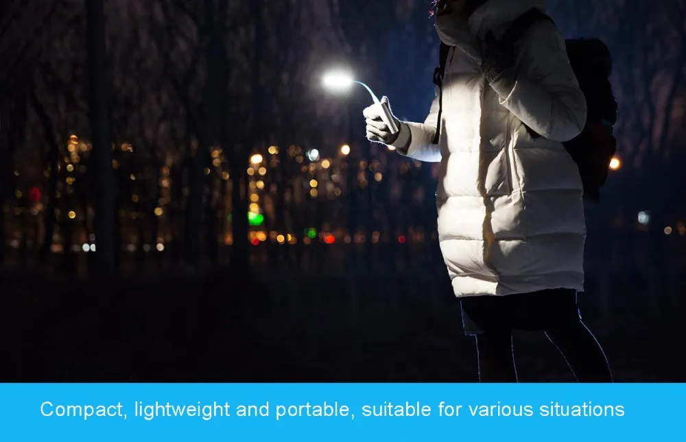 Xiaomi USB Светодиодная лампа Xiaomi с USB для power Bank/comupter портативный Блестящий светодиодный светильник с переключателем