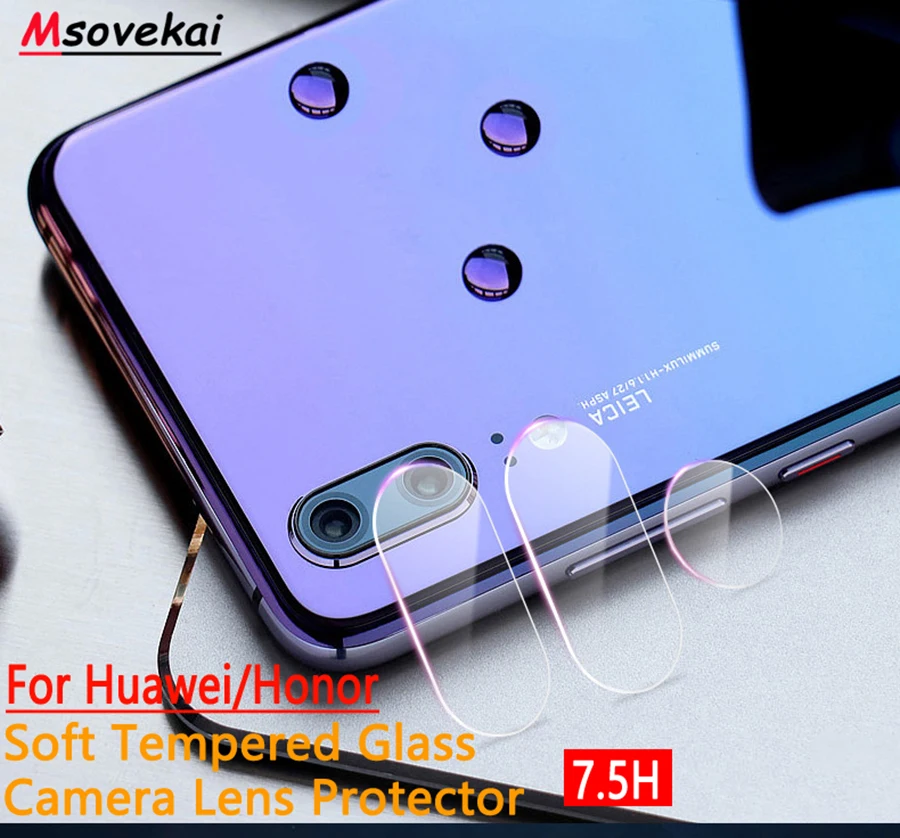 Задняя крышка объектива камеры закаленное стекло для Huawei Honor 10 9 Lite View9 V10 7C 7X P Smart +