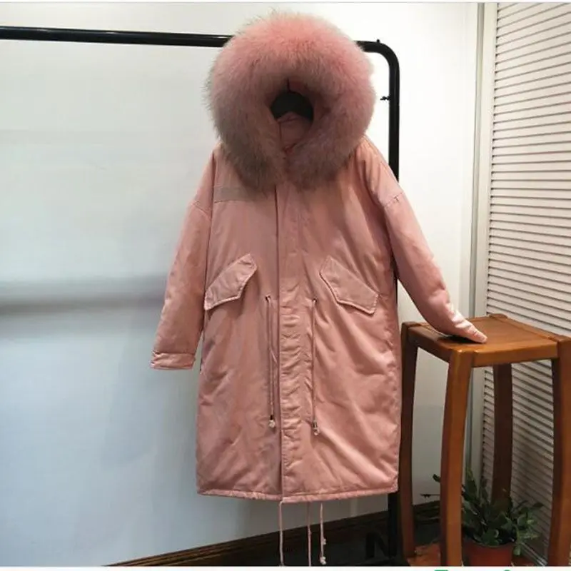 

90% White Duck Down Coat 2018 New Fashion Brand Women's Down Jackets Natural Raccoon Fur Collar Female Parka Winter Jacket Women