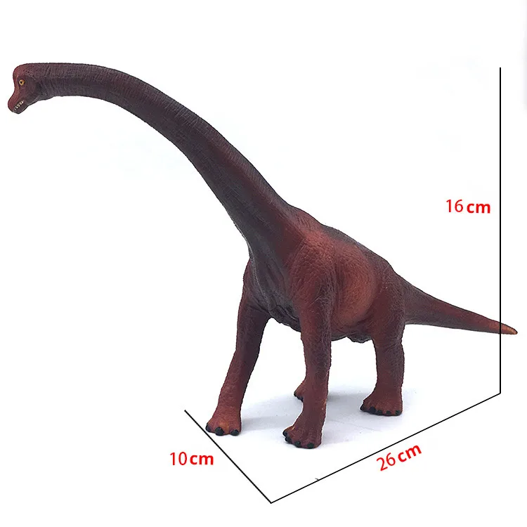 Brachiosaurus Размер L реалистичный Парк Юрского периода Динозавр тираннозавр рекс спинозавр саичания кентрозавр ТПР мягкая модель фигурка игрушка для детей - Цвет: Brachiosaurus