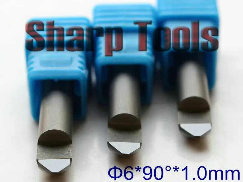 Алмазные инструменты PCD 90 градусов 6x1 0 мм 3 шт. фрезерные головки с ЧПУ алмазный
