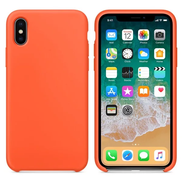 Официальные силиконовые чехлы для iPhone 7Plus 6 6S 7 8 Plus с логотипом силиконовый чехол для iPhone 10 X XR XS Max в розничной упаковке - Цвет: 5