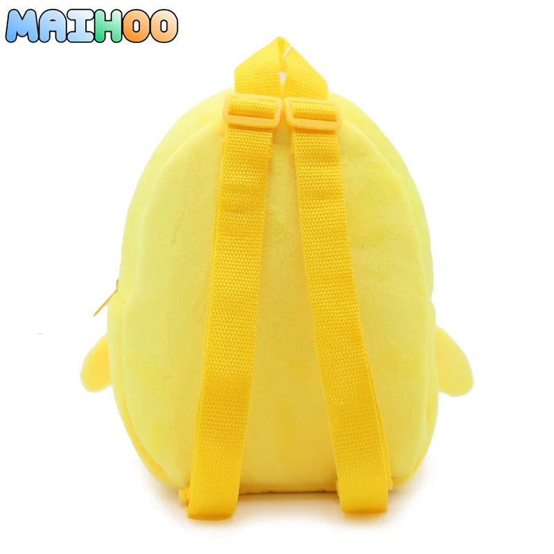 MAIHOO New Yellow chick kids school bags children character design cartoon cute backpack boys girls soft plush mini Mochila | Багаж и